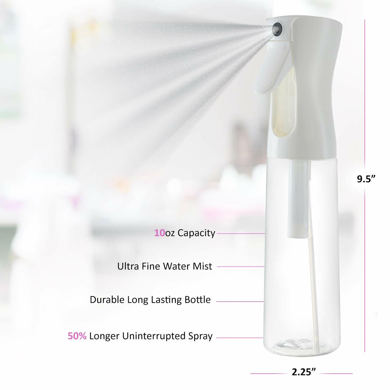 360 Continuous Hair Spray Bottle