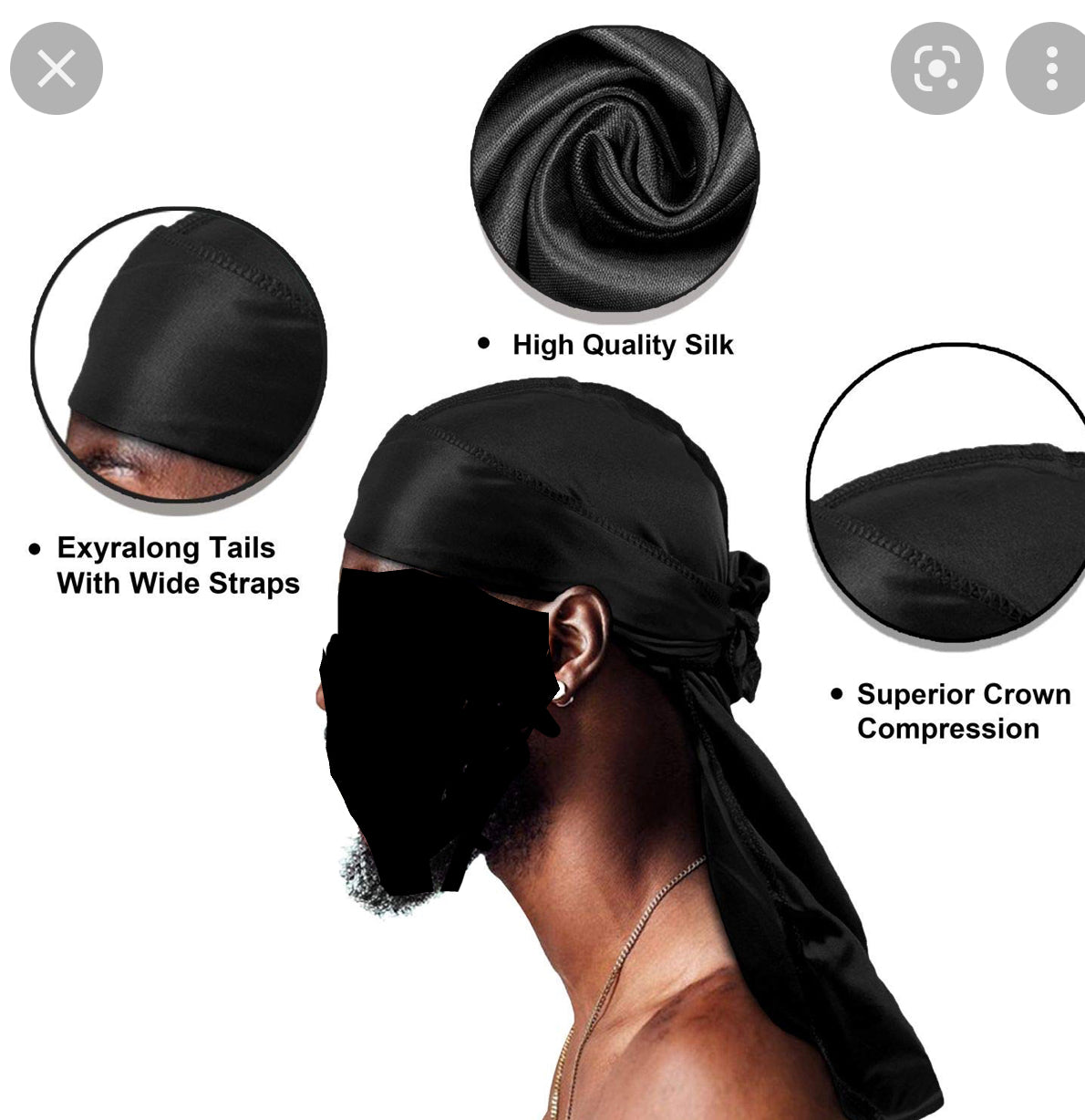 Mens Silk Durag